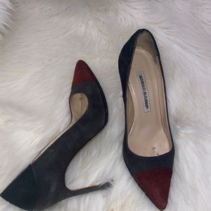 Manolo Blahnik Suede Heels